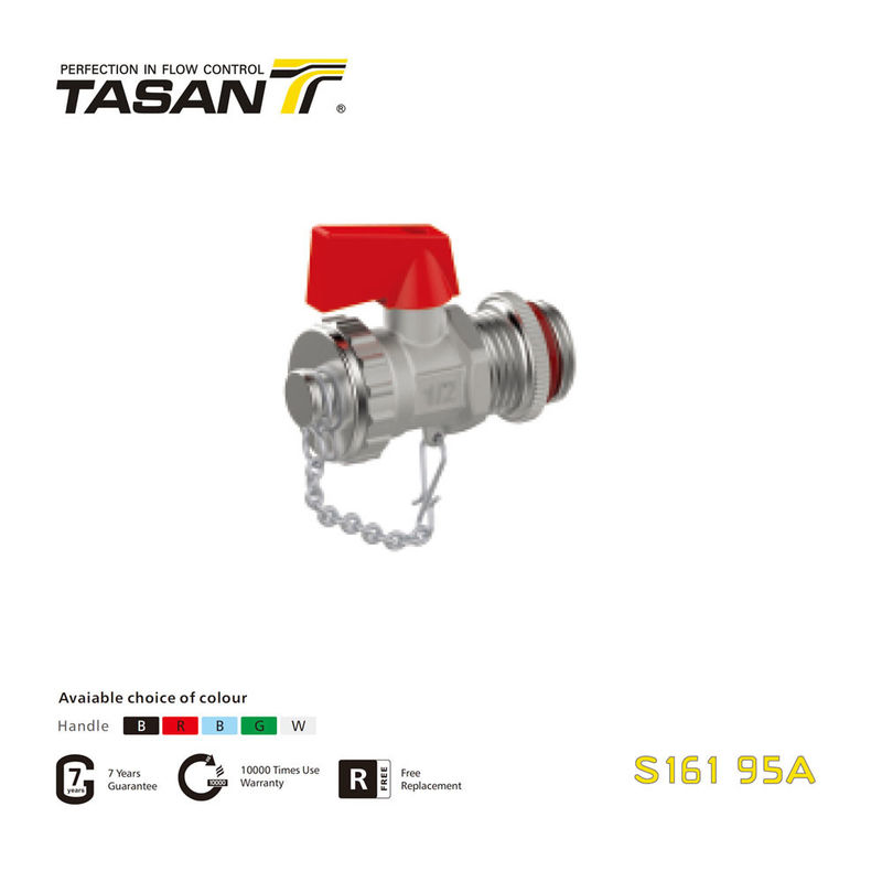 S161 95A mosiężny zawór kotłowy z aluminiowym uchwytem typu L 16 bar