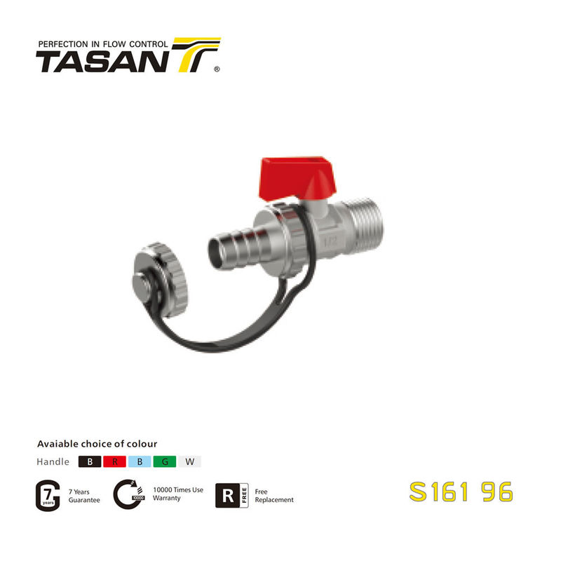 S161 96 Mosiężny zawór kotłowy ISO 228 Gwint 232 Psi z aluminiowym uchwytem L